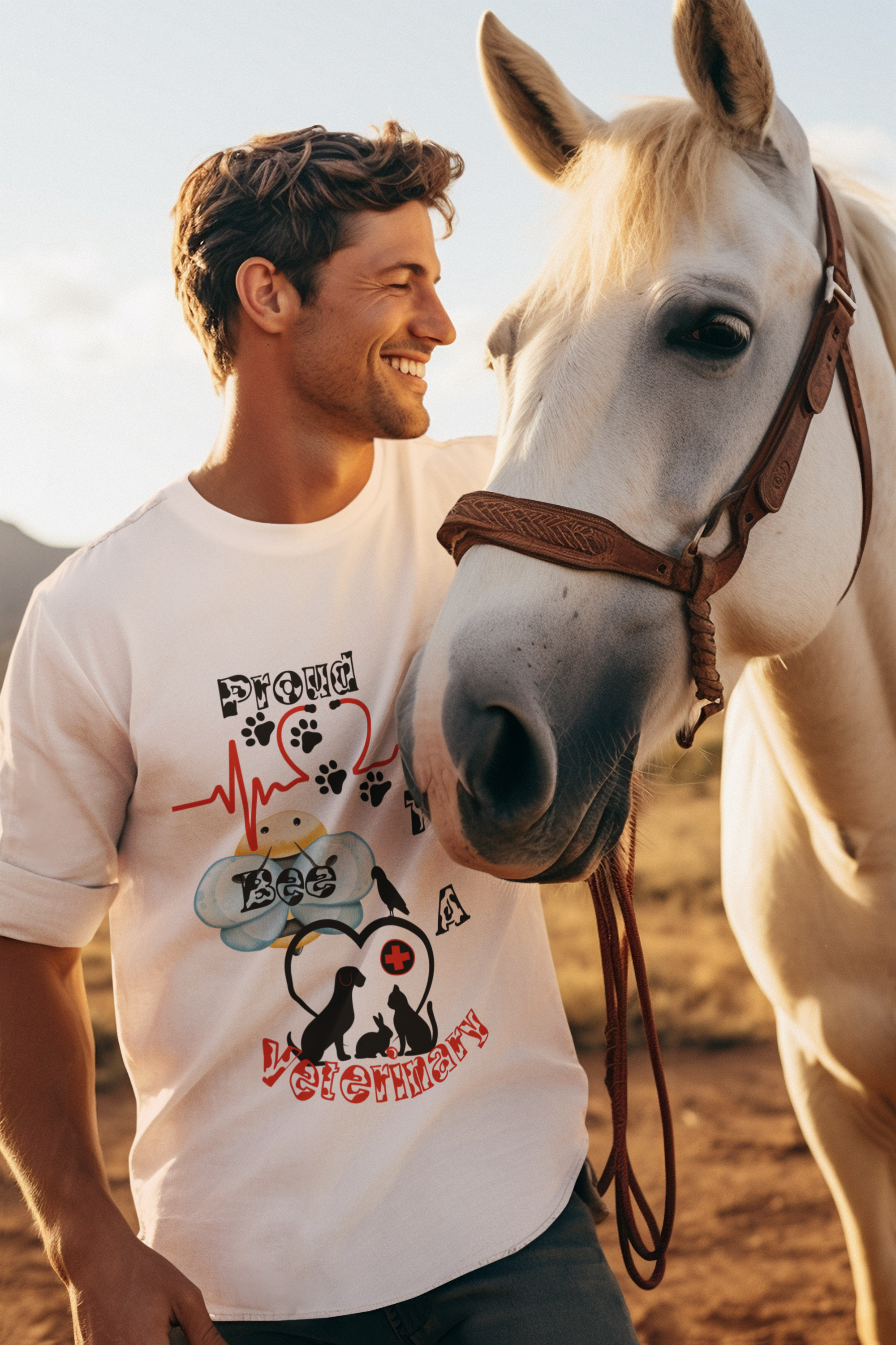 Proud To Bee A Veterinary- Unisex Premium t-shirt